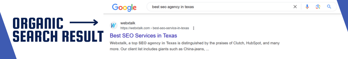 A image showing Best seo agency in TEXAS result on google search engine result page  A image showing Best seo agency in TEXAS result on google search engine result page