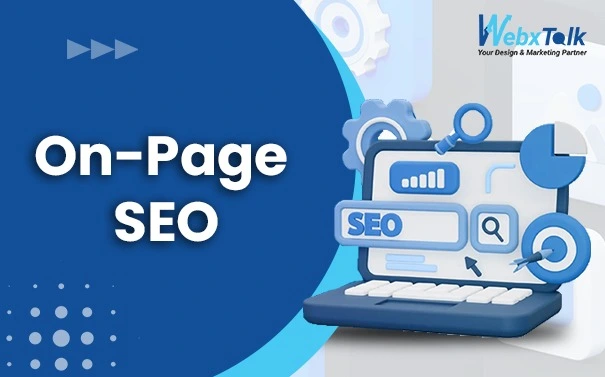New blog banner of webxtalk "ON PAGE SEO"